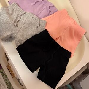 Baby’s Casual Shorts Set - Black, Gray, Pink, Purple NEW